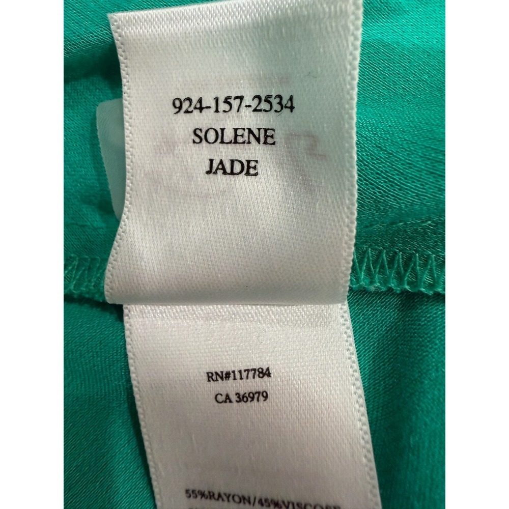 Rails Solene Jade Green Satin Maxi Dress Open Back Tie Neck 924-157-2534 Medium - Picture 6 of 12
